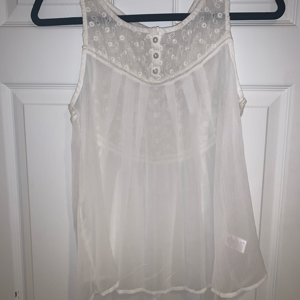New with tags! White flowy tank top
